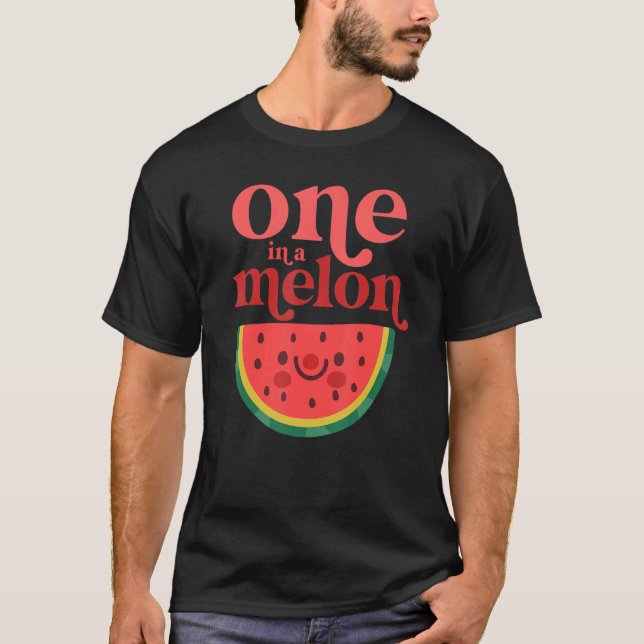 Camiseta Um Em Um Melão Melão, Melancia, Primeiro Aniversár (Frente)
