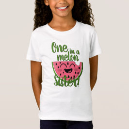 Camiseta Um em um Melon Sister Melmelão Primeiro Aniversári