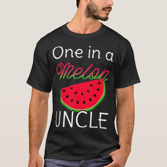 Camiseta Um Em Um Melon Tio Festa de aniversário De Verão (Frente)
