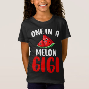 Camiseta Um Em Uma Família De Frutas Melancia Melancia Gigi