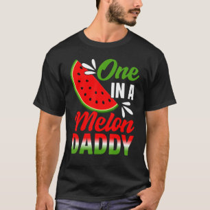 Camiseta Um Em Uma Família De Melancia De Pai Melão Anivers
