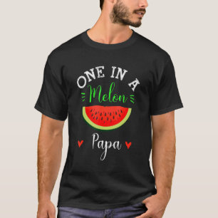 Camiseta Um Em Uma Família Melon Papa Watermelon Summer