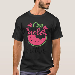 Camiseta Um em uma melancia da família Melon Brother Matchi
