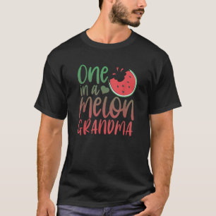 Camiseta Um em uma Melon Vovó Correspondente Melancia Famíl