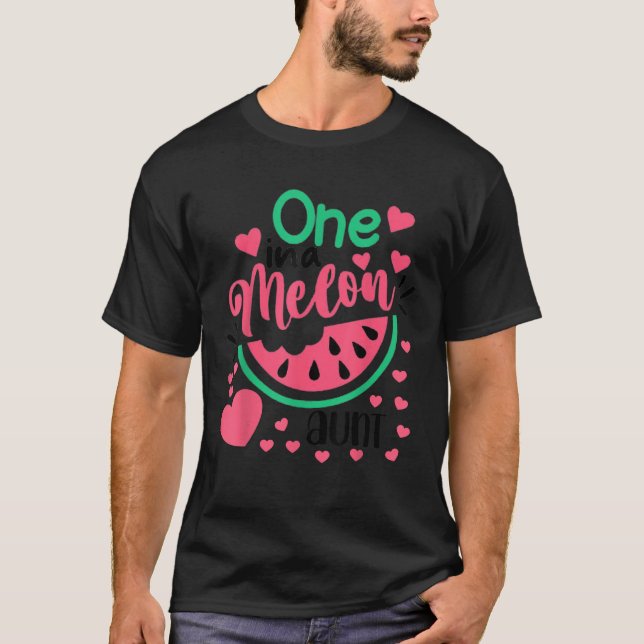 Camiseta Um Em Uma Tia Melon Funny Watermelon Match (Frente)