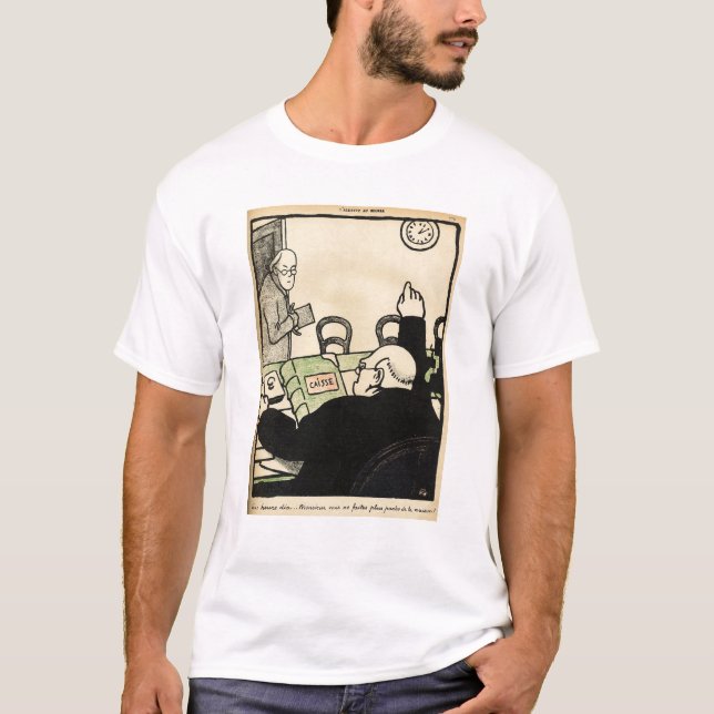 Camiseta Um empregador despede um de seus empregados (Frente)
