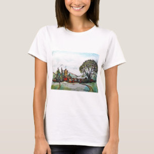 Camiseta Um esboço da Aldeia Britânica Idyllic