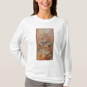 Camiseta Um esboço da gratitude coroado pela paz, com outr
