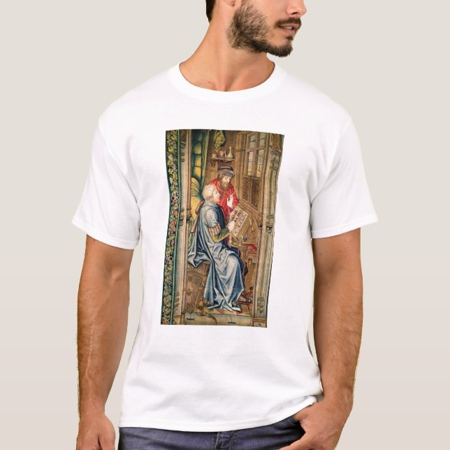 Camiseta Um escrevente escrevendo uma conta (Frente)