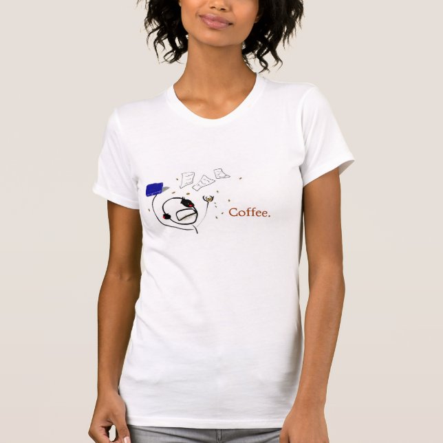 Camiseta Um escritor sem café (Frente)