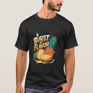 Camiseta Um Estouro De Sabor Fruta Verão Tropical Abacaxi