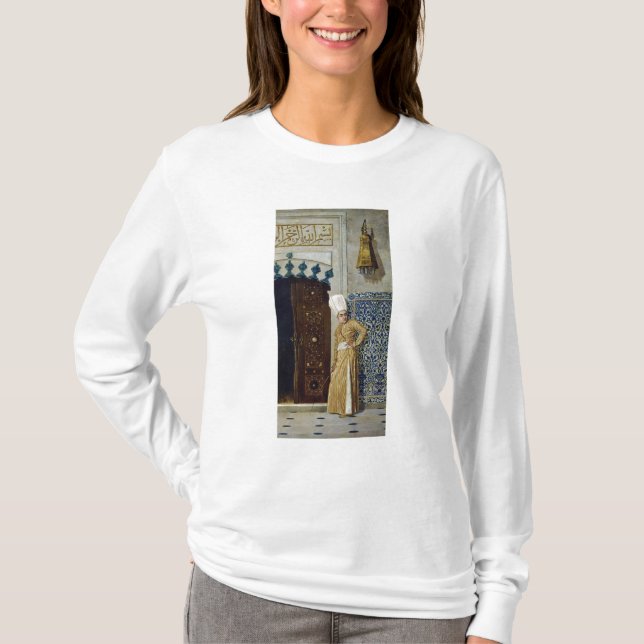 Camiseta Um eunuch antes da porta do harem (Frente)