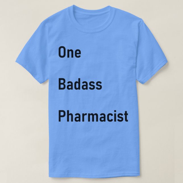 Camiseta Um Farmacêutico Mau Engraçado (Frente do Design)