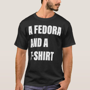 Camiseta Um Fedora E Um Roupa de psiquiatra