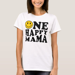 Camiseta Um Feliz Aniversário da Mãe Amarelo Correspondente
