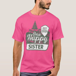Camiseta Um Feliz Irmã Feliz Camper Correspondendo À Famíli