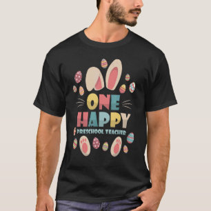 Camiseta Um Feliz Professor de Pré-Escolas Um Professor Bon