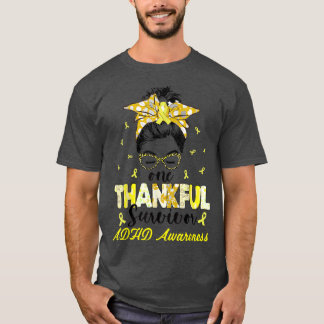 Camiseta Um Feliz Sobrevivente de Consciência Adhd