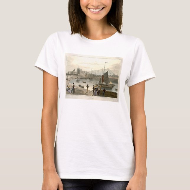 Camiseta Um ferry que chega a Leith, de "A Voyage Around G" (Frente)
