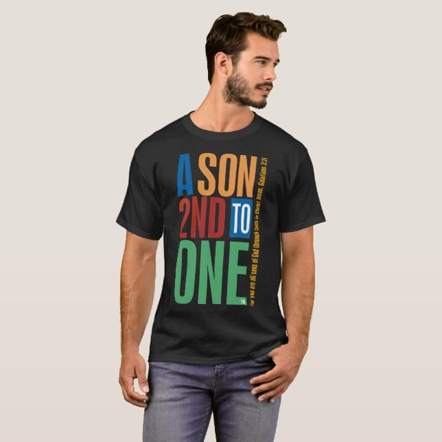 Camiseta Um filho em segundo a um (Frente Completa)