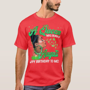 Camiseta Um Filho Nascer Em Agosto Feliz Aniversário Para M