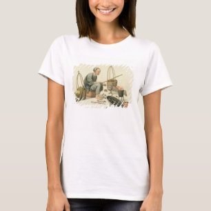 Camiseta Um funileiro, chapeia 37 "do traje de China", en