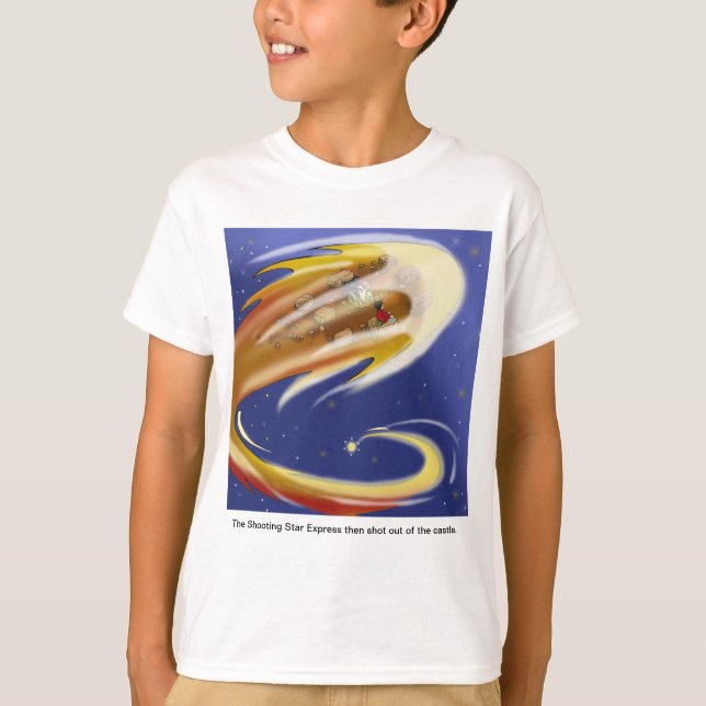 Camiseta um garoto, fada de dentes com cadeira de rodas, es (Frente)