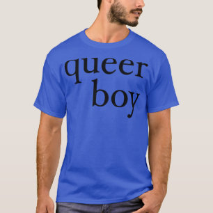 Camiseta Um Garoto Queer muito hetero de preto