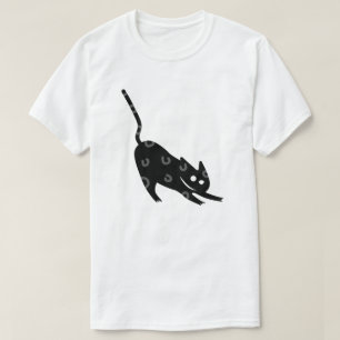 Camiseta um gato ágil