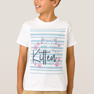 Camiseta Um Gato Bonito - "Você É Gatinho Para Mim?" Gráfic