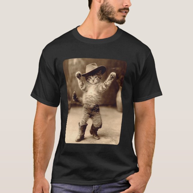 Camiseta Um Gato Caubói (Frente)