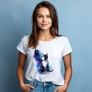 Camiseta Um Gato Chamado Nixie - Estilo Aquarela