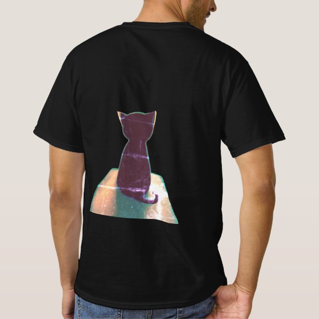 Camiseta Um gato com ele voltou (Verso)