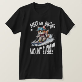 Camiseta Um gato de aventura sem medo. Masculino