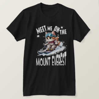 Camiseta Um gato de aventura sem medo. Masculino