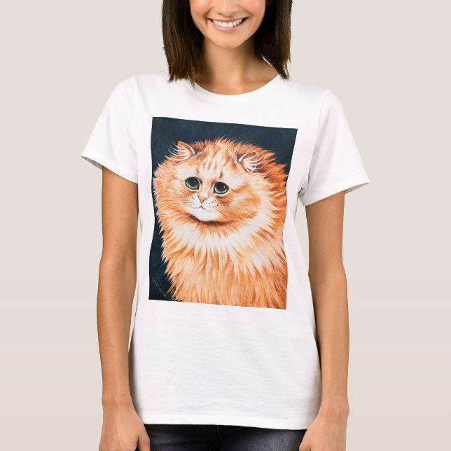 Camiseta Um gato de mesa de Louis Wain (Frente)