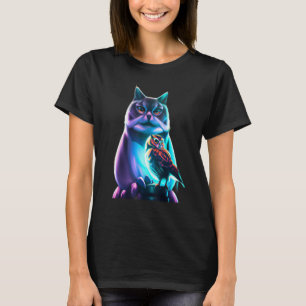 CAMISETA UM GATO E UM OWL 3
