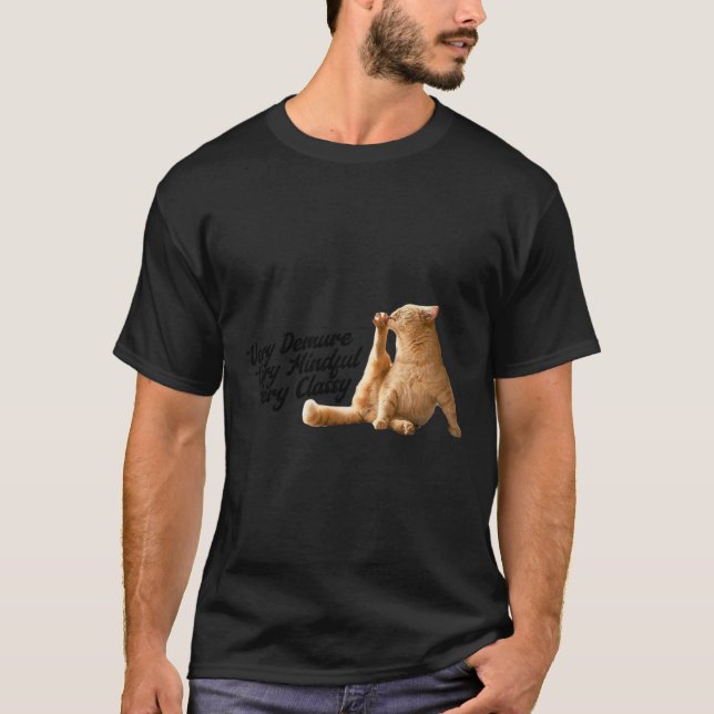 Camiseta Um Gato Engraçado De Cly Mindful (Frente)