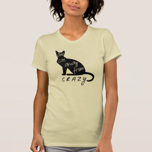 Camiseta Um gato longe de LOUCO