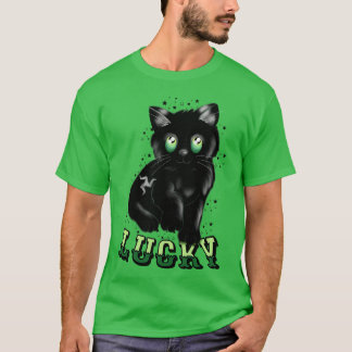 Camiseta Um gato macho sortudo