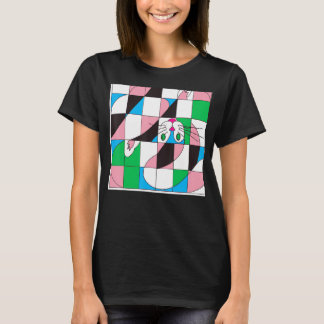 Camiseta Um gato maluco miou gatinho gatinho fofo, doce, do