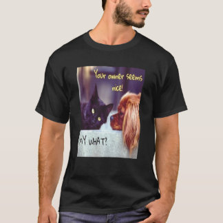 Camiseta Um Gato Nunca é Possuído Pergunte a um Cocker Span