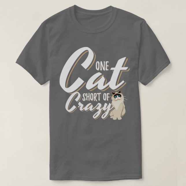 Camiseta Um Gato Sem Loucura (Frente do Design)
