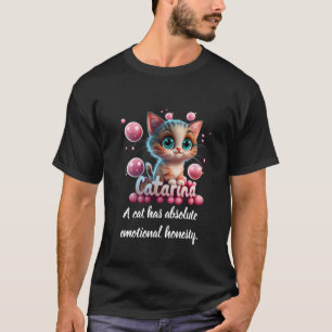 Camiseta Um gato tem honestidade emocional absoluta