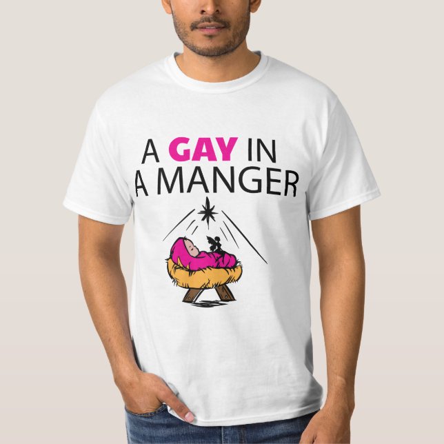 Camiseta Um gay em um t-shirt do valor do comedoiro (Frente)