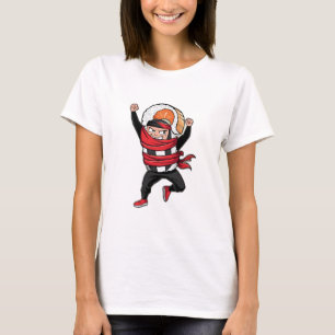 Camiseta Um giro de sushi com uma bandana ninja, atingindo