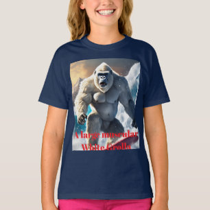 Camiseta "Um gorila branco muscular" projetado