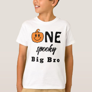Camiseta Um Grande Irmão Assustador no Halloween da Família