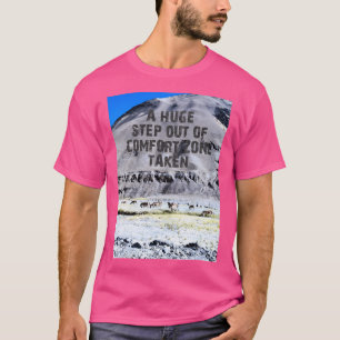 Camiseta Um Grande Passo Fora Da Zona De Conforto Ativa