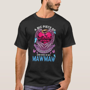 Camiseta Um Grande Pedaço Do Meu Coração Vive No Céu Ela É 